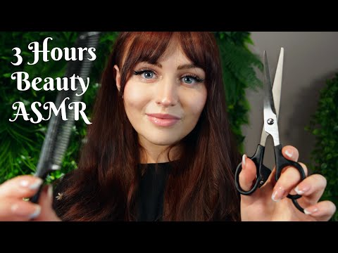 ASMR 3 Hours Spa Beauty Roleplay Compilation (Close up Personal Attention)