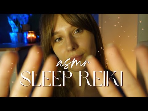 ASMR po polsku 🌙 Reiki Na Sen 😴 + masaż głowy na lepszy sen (szept, ruchy dłoni, ciarki)