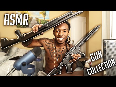 ASMR My **INSANE** GUN COLLECTION Tapping, Whispers , FOR SLEEP