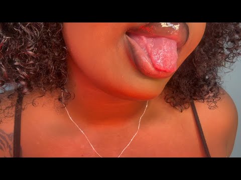 ASMR Lens Licking & Spit Painting For Relaxation