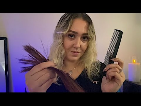 ASMR Hair Salon - Hair Stylist Roleplay ✂️ (Brushing/Curling/Styling Your Hair)