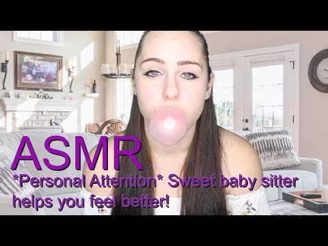Sweet & Loving Babysitter helps you calm down *Personal Attention* chewing and blowing bubble gum