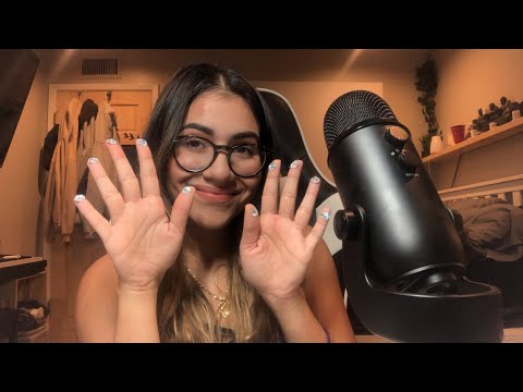 ASMR Tapping on items with Gems on my Fingers 💎
