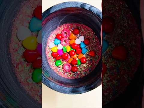 Colourful Candy Face Mask🍬🍭#candy #asmr #facemask #satisfying #shorts