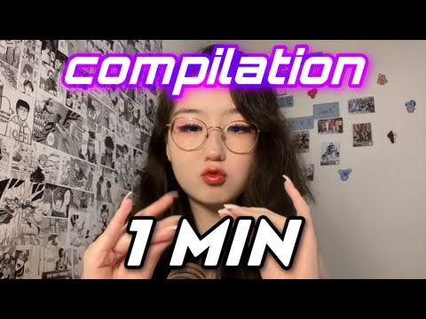 FAST & AGGRESSIVE 1 MINUTE ASMR COMPILATION 🎉| for ADHD & people who DON’T wear headphones 🎧🚫