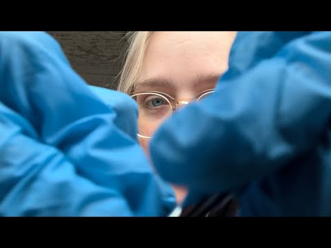 dentist roleplay w/ gloves (uncut asmr) city sounds, iphone quality