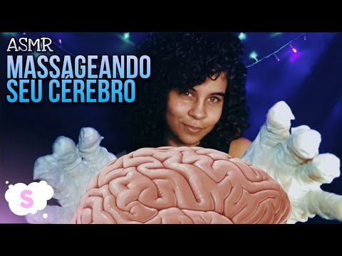 ASMR Massageando o seu cérebro 🧠 massaging your brain  💤💤