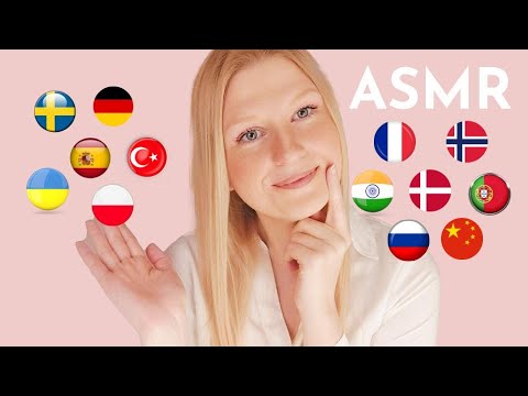 Asmr SAYING "I miss you" IN 18 Languages *Whisper* 🥰 in German/French/Russian/Polish/Danish/Turkish+