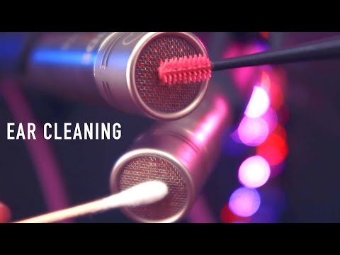 ASMR Soft Ear Cleaning👂🏻Q-Tip, Silicone Brush