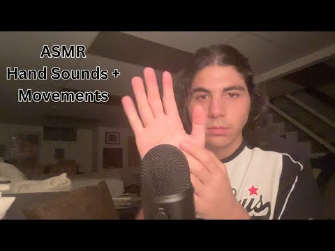 ASMR Hand Sounds/ Movements and Whispering for a good night's rest