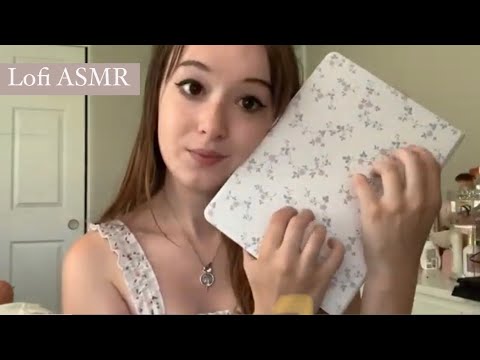 ASMR Tapping on floral items 🤍