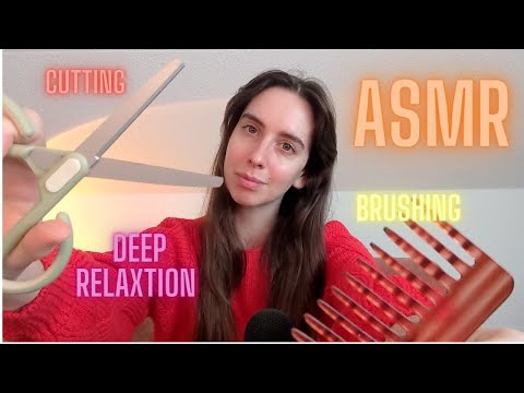 ASMR | Cutting and Brushing away your Negative Energy  + Giving you Positive Energy 🌟