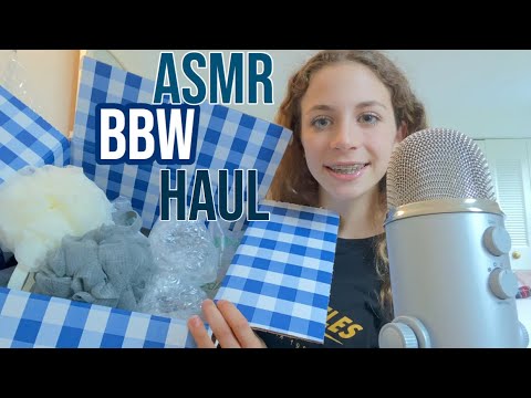 ASMR Bath and bodyworks unboxing! Very tingly- tapping, bubble wrap, etc