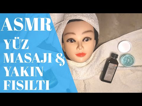 Face Massage on Mannequin | YÜZ MASAJI ZAMANI 🌸 ASMR Türkçe Yakın Fısıltı & Roleplay