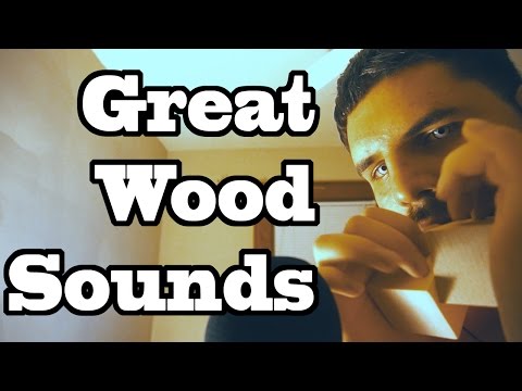 ASMR Amazing Binaural Wood Sounds 101 (Wood Tapping / Wood Scratching / Male whispering)