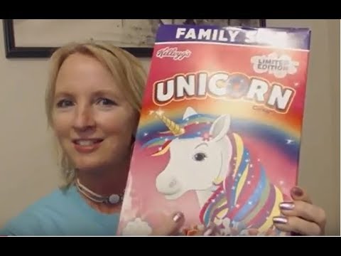 ASMR 🦄 Unicorn Cereal Crunching / Neighborhood Gossip