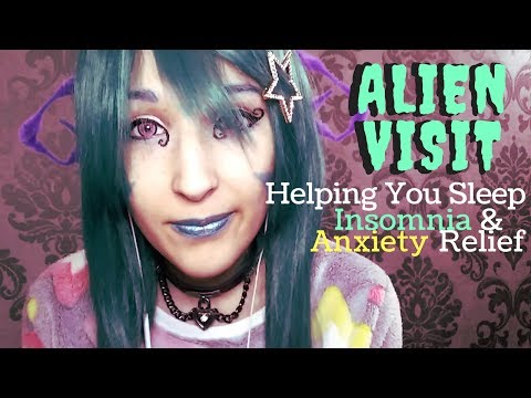 ASMR - ALIEN VISITOR ~ Helping You Fall Asleep w/ Ear Massage, Cupping, Positive Affirmations ~