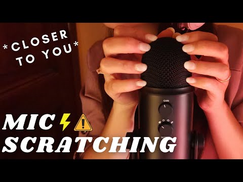 ASMR - FAST and AGGRESSIVE MIC SCRATCHING | without mic cover | no talking