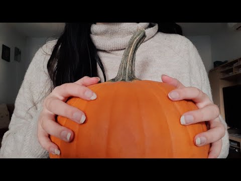 ASMR | tapping on a pumpkin