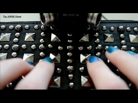 ASMR Studded Purse . Clicking & Light Rubbing . Close Up Visuals & Sounds