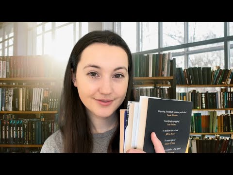 ASMR | Librarian Roleplay 📚(Questions, Writing, Book Tapping & Reading)