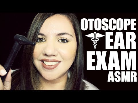 ASMR EAR EXAM AND DISINFECTION | Otoscope and Close up Whispering ROLE PLAY (Binaural)