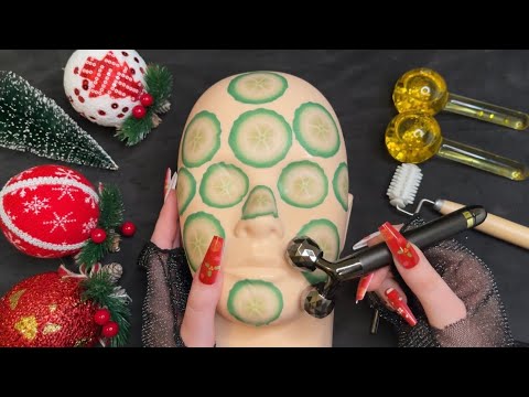 asmr skincare on mannequin (personal attention, massage)