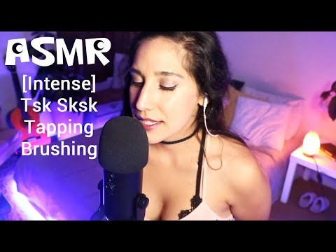 ASMR [Intense] Ear to Ear Tktk Sksk with Brushing and Tapping | No Talking
