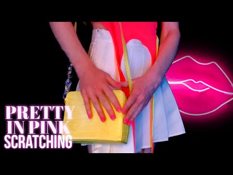 Pretty in Pink ~ Sexy ASMR ~ Shirt Scratching, Leather and More! 💅🏼