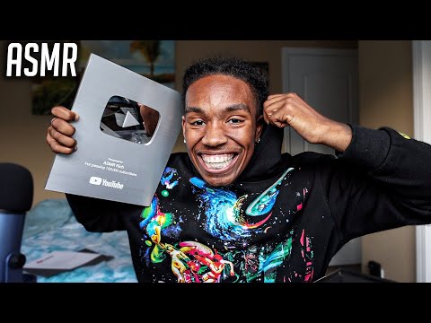 ASMR | **UNBOXING MY YOUTUBE 100K PLAYBUTTON**