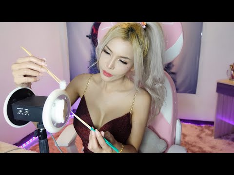 ASMR ❤️ Plucking & cleaning your ears time to relax tonight! 👄