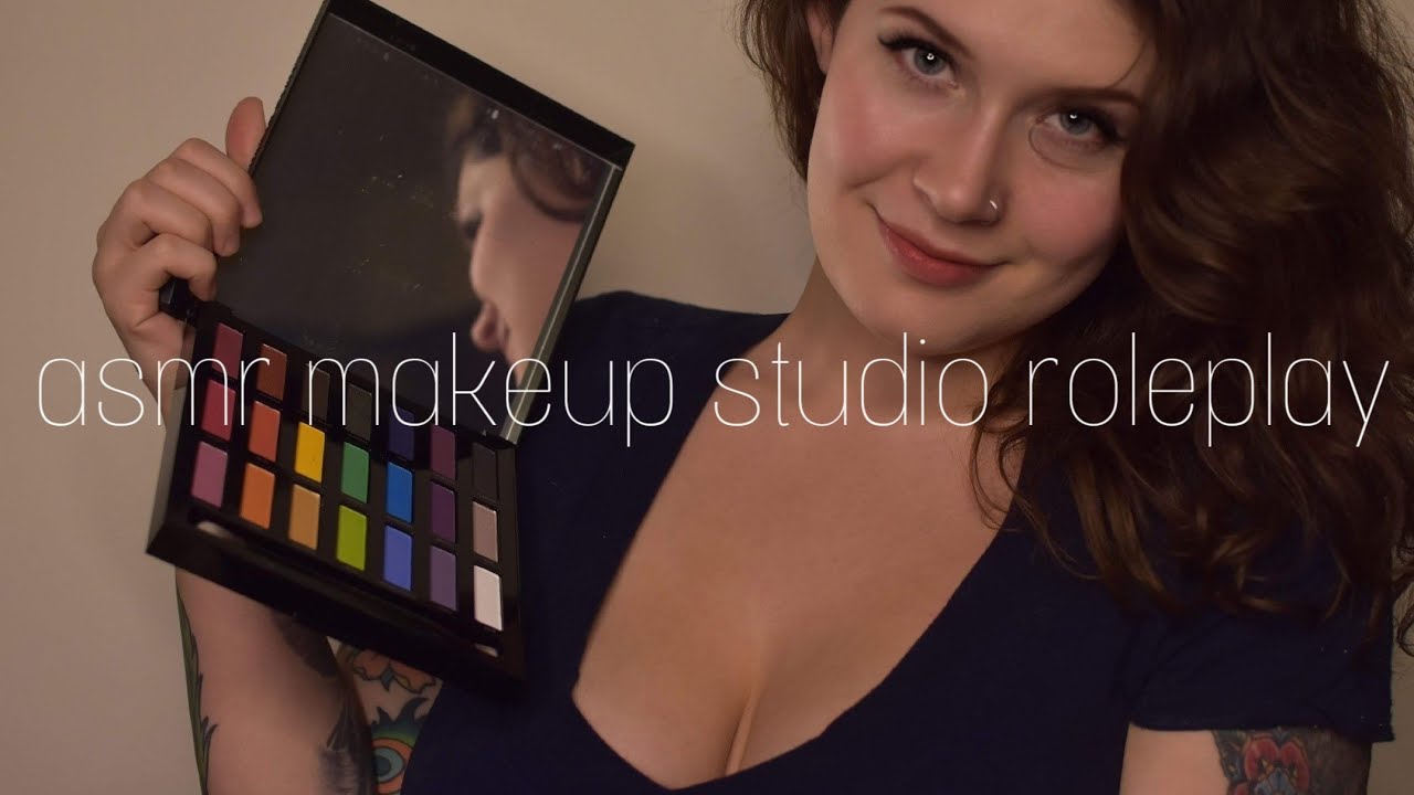 ASMR doing a hottie's makeup - personal attention roleplay