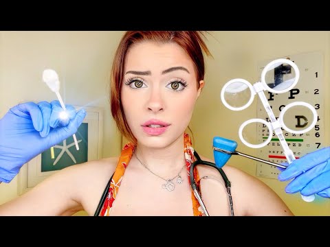 ASMR The UNPROFESSIONAL Doctor 💀🩺 Medical Exam Cranial Nerve, Eye, Ear, Personal Attention