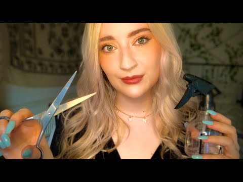 ASMR | 1 Hour Hair Cut, Wash & Style Roleplay ✨ (Layered Sounds)