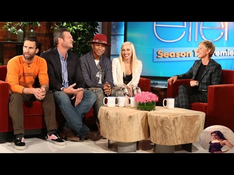 The Ellen DeGeneres Show: 'The Voice' NBC Judges Cast On Ellen Show 2014 - Celebrity News -- Review