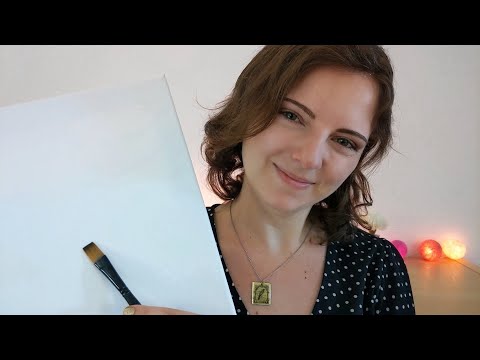 Come Paint with Me ASMR | Bob Ross Inspired Brush Sounds 🖌️