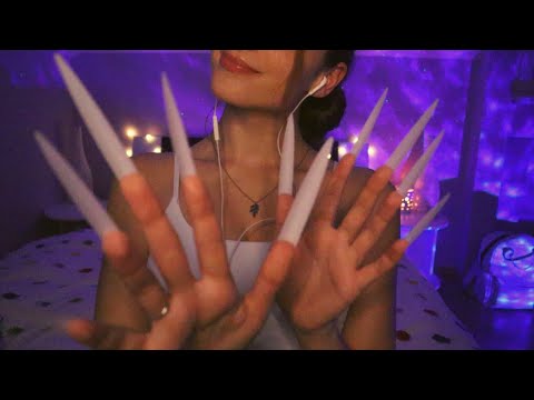 ASMR | FACE TRACING and POKING YOU (w. EXTREME LONG NAILS)