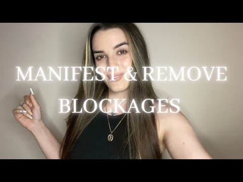 Reiki ASMR | Manifest & Remove Blockages | Hand movements, smoke cleanse, crystals, plucking