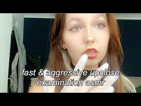 ASMR | fast and aggressive up close check-up (personal attention)
