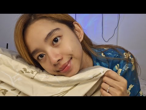 ASMR on bed (fabric sounds, minimal talking)