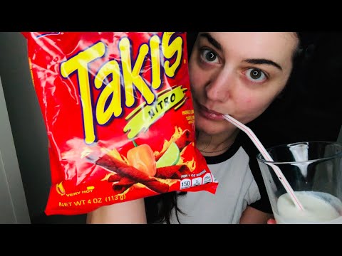 [ASMR] Eating TAKIS for first time 🤯🥵