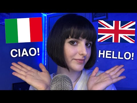 ASMR LEZIONE DI INGLESE 🇮🇹 ➔ 🇬🇧 (teaching you basic English from Italian)