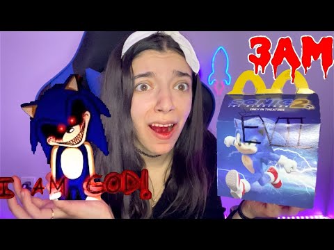 DO NOT ORDER *SONIC THE HEDGEHOG 2* HAPPY MEAL from MCDONALDS AT 3AM (EVIL SONIC IS WATCHING) | ASMR