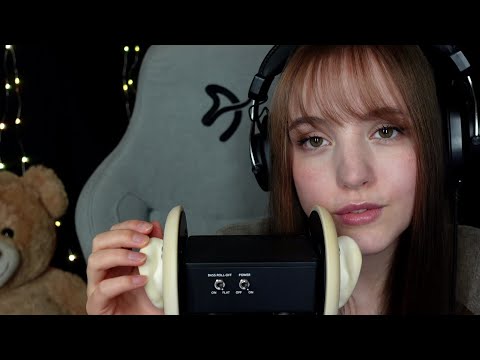 ASMR Mouthsounds and Ear Tapping 😴 with echo 💜