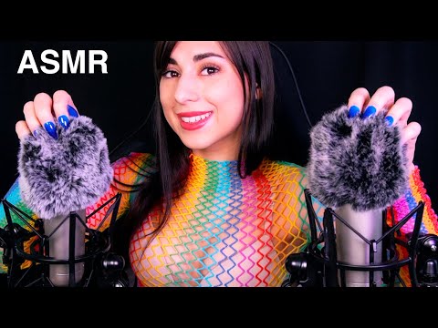 ASMR Most Relaxing FLUFFY MIC SCRATCHING...EVER 😍😴(Soft Whispers, Trigger Words, Scalp Massage)