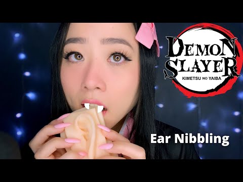 ASMR | Tingly Ear Nibbling & Biting | Nezuko | Demon Slayer