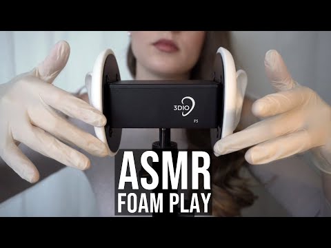 [ASMR] Ear Cupping & Shaving Foam Play – No Talking