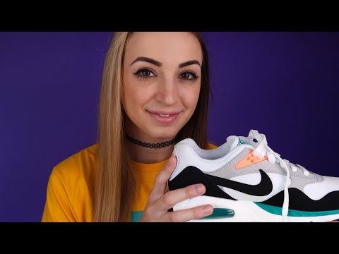 ASMR New Sneakers Tapping//Scratching//Whispering