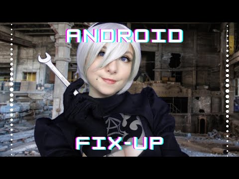 🔧Kind Android Gently Fixes & Cleans You 🔧2B Nier Automata ASMR (Personal Attention, Soft Spoken)