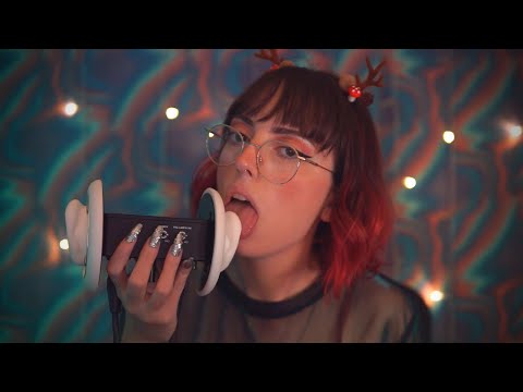 ASMR slow and simple ear licking - no talking